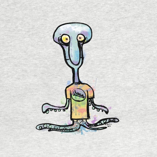 Bad-Night Squidward by GeneD